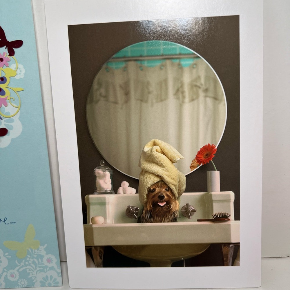 5 Happy Mother’s Day Hallmark Greeting Cards Butterflies Flowers Dog Spa Hearts - Picture 2 of 12